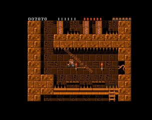 une photo d'Ã©cran de Rick Dangerous sur Commodore Amiga